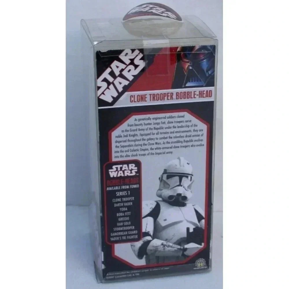 Vintage 2007 Funko Wacky Wobbler Star Wars Clone Trooper Bobble-Head Figure
